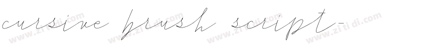 cursive brush script字体转换